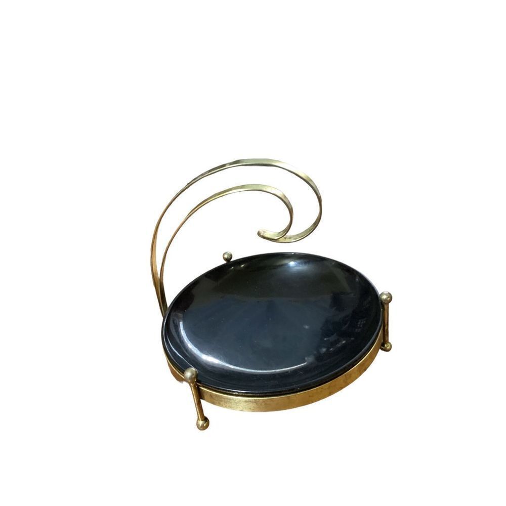 Vintage Melamine Dish With Metal Holder